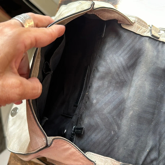 Rebecca Minkoff Vanity Saddle Bag in light Gray - Picture 6 of 12